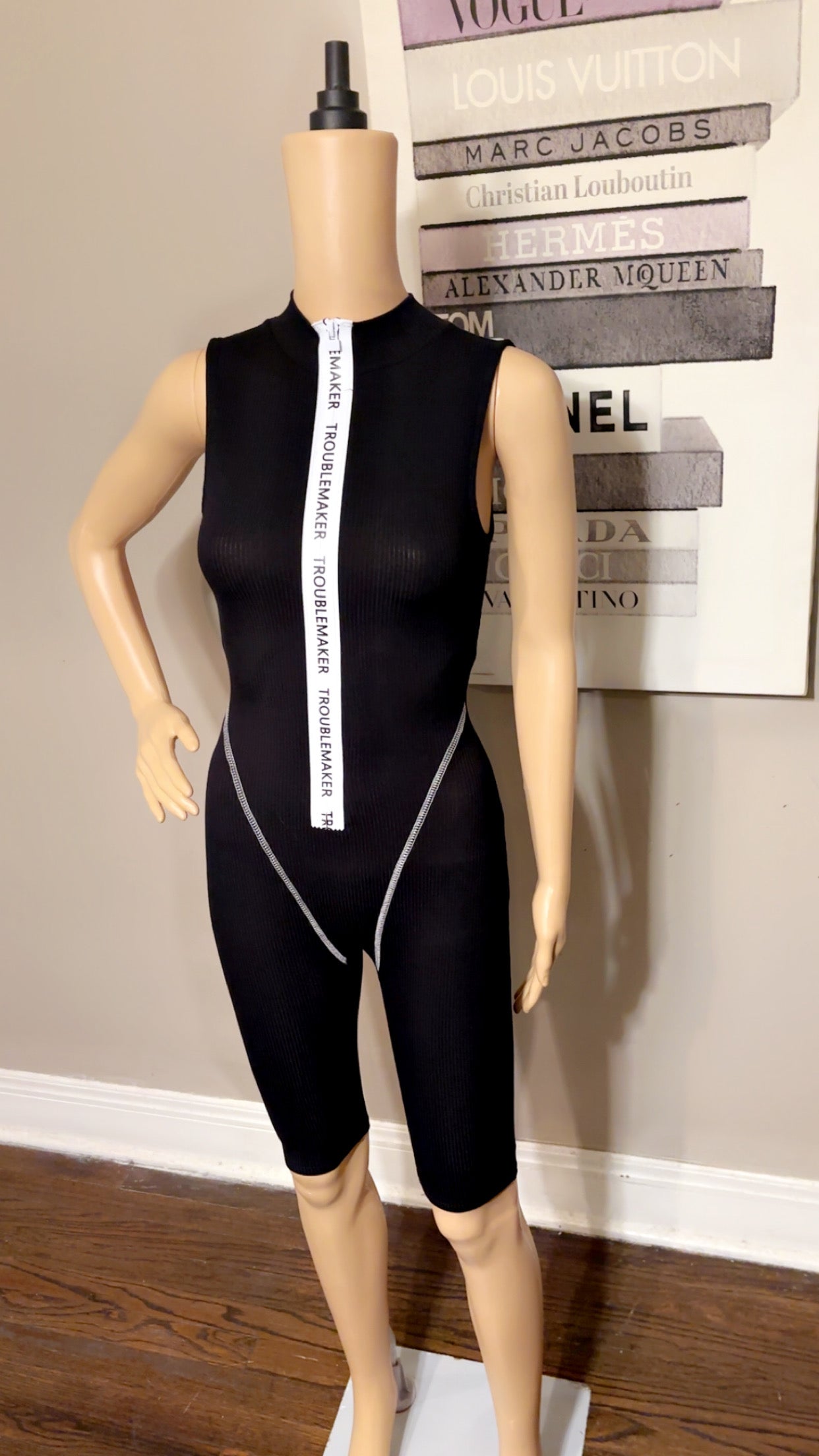 Trouble Maker Romper (Black)