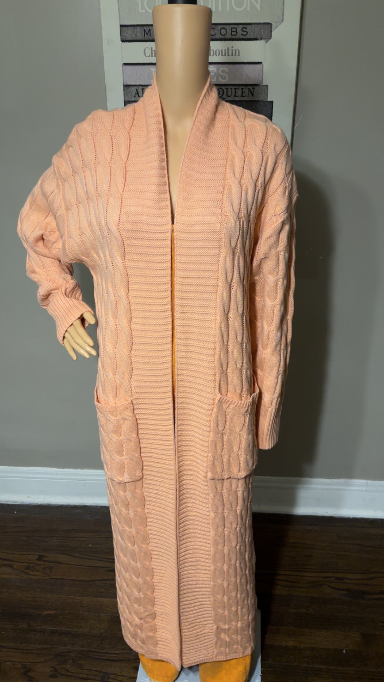 All Weather Cardigan (Peach)