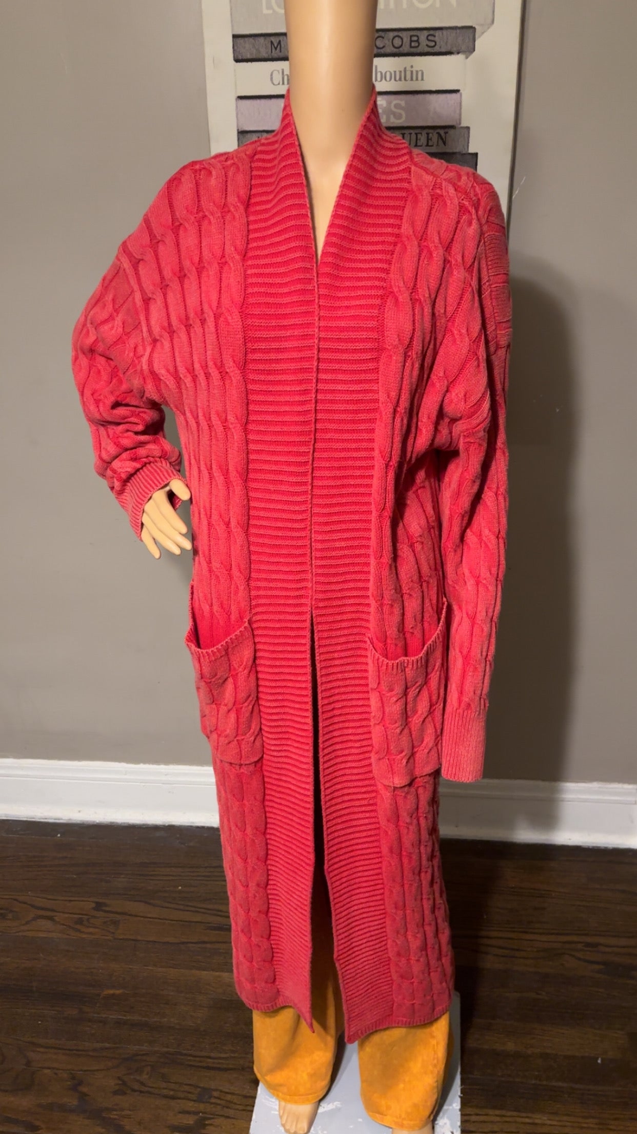 All Weather Cardigan (Red)