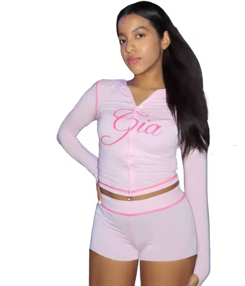 Viral Gia Short Set (Pink)